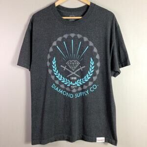 Classic Diamond Supply Co 1998 T Shirt Gray Large